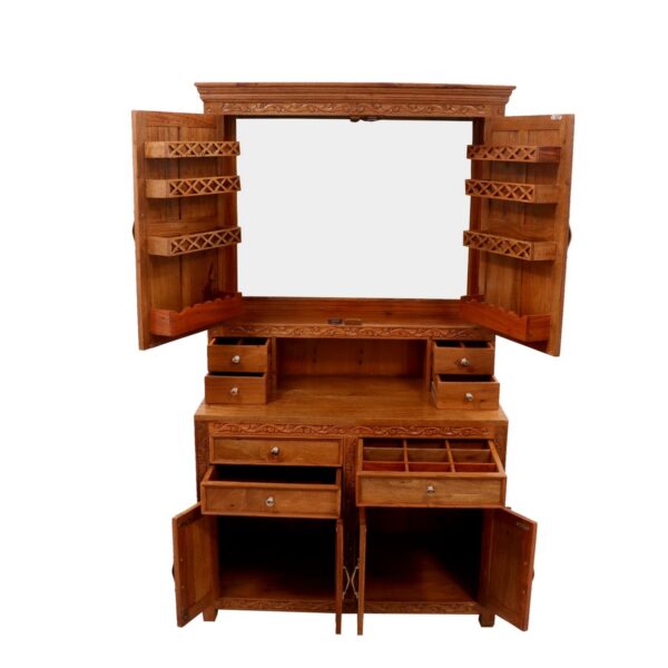 Natural Solid Wood Regal Dressing Table