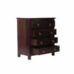 Natural Solid Wood Spacious 8 Drawers Chest