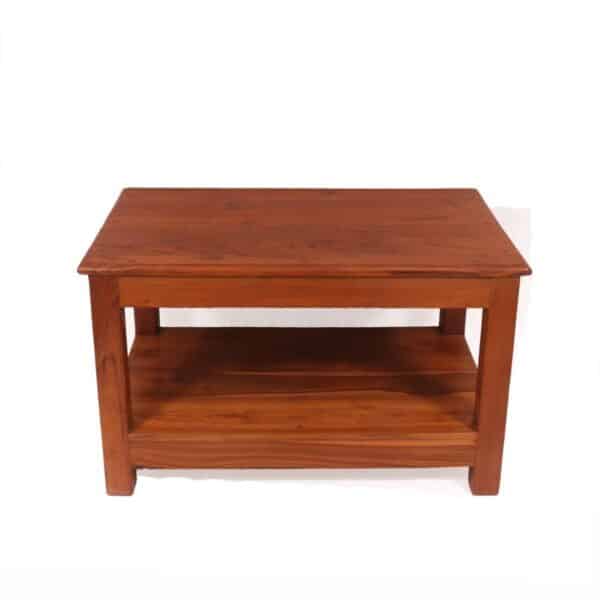 Natural Solid Wood Walnut Finish Coffee Table2