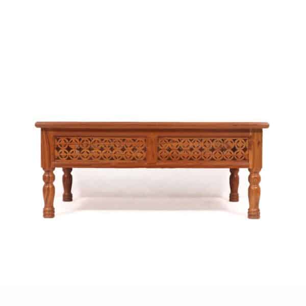 New Design Charming Carved Border Coffee Table1