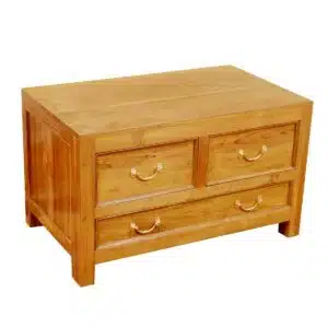 New Design Teak Wood Carved Storage Cabinet