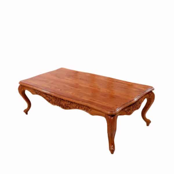 New Design Teak Wood Delicate Carved Coffee Table5