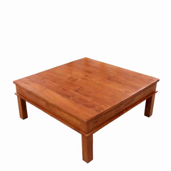 New Design Teak Wood Solid Square Coffee Table2
