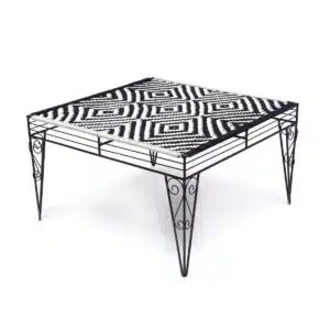 New Design Woven Metallic Coffee Table For Home