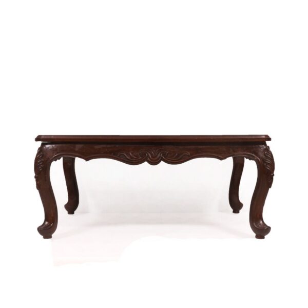 Simple Carved Teak Wood Coffee Table For Home1