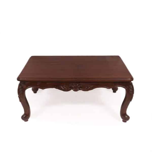 Simple Carved Teak Wood Coffee Table For Home2