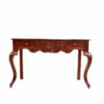 Solid Wood 2 Drawer Console Table With Carving