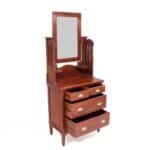 Stylish Compact 2 Part Solid Wood Dressing Table