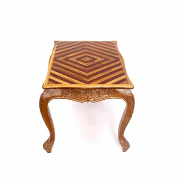 Stylish Inlay Design Teak Wood Coffee Table3