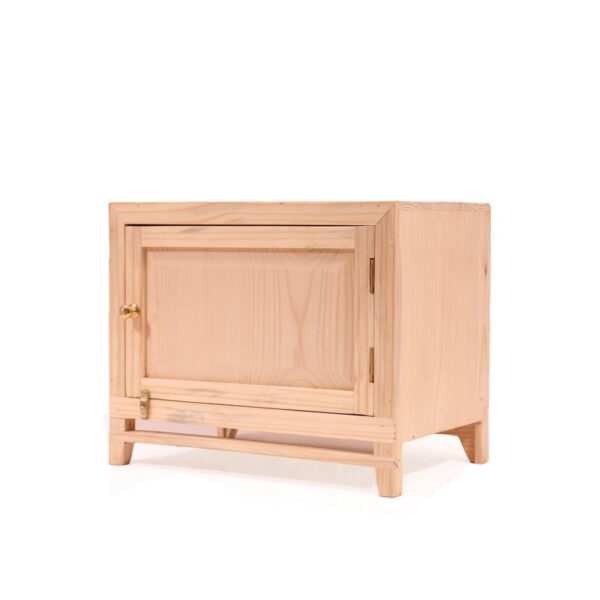 Stylish Pine Wood Side Cupboard Natural Chest1