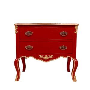 Stylish Royal Red Two tiered Chest of Drawers