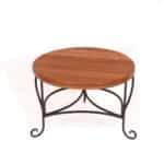 Teak Wood New Design Sleek Round Coffee Table1