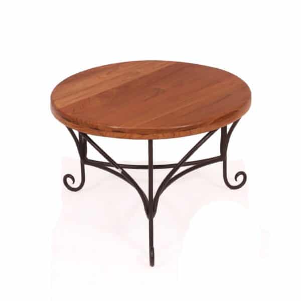 Teak Wood New Design Sleek Round Coffee Table2
