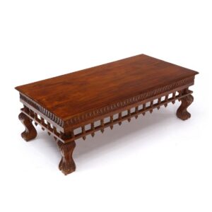 Wooden Ethnic Style Coffee Table For Home
