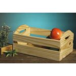 Arch Style Pine Wood Elegant Handle Tray