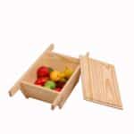 Boat Shaped Wooden Crate With Lid 2