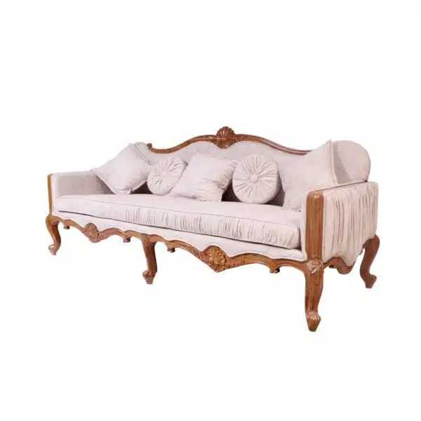 Classical Vive La France Concept Teak Wood Sofa 3