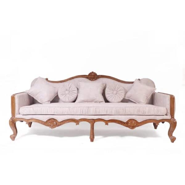 Classical Vive La France Concept Teak Wood Sofa 7