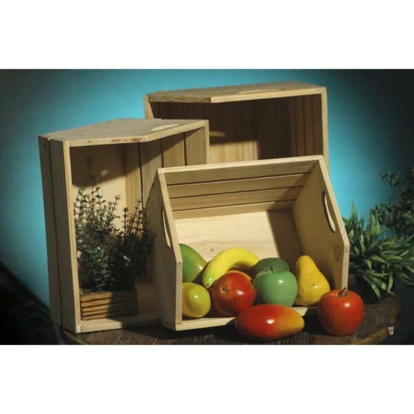 Cottage Style Crate Organizer Set Of 3 1