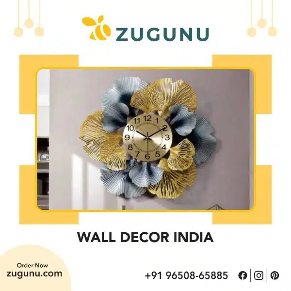 Metal Brass and Wooden Wall Decor India