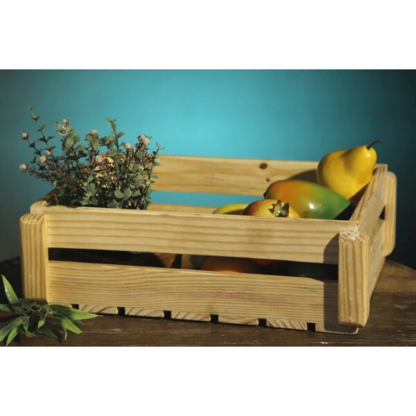 Pine Wooden Double Stack Wall Crate 1