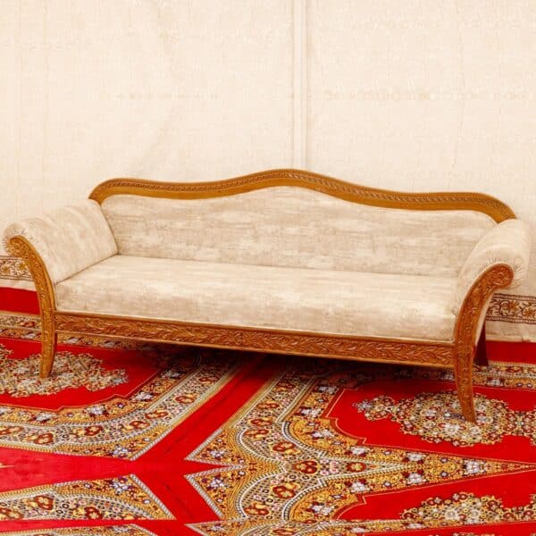 Royal Rajashahi Teak Wood Three Seater Sofa 4