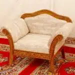 Royal Rajashahi Teak Wood single Seater Sofa