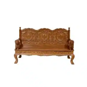 Teak Wood Royal Majestic Three Seater Sofa