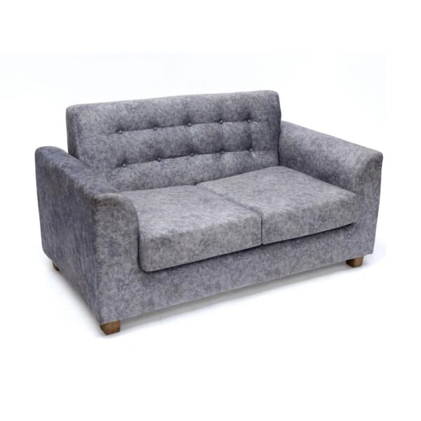 Upholstered Natural Solid Wood Two Seater Sofa