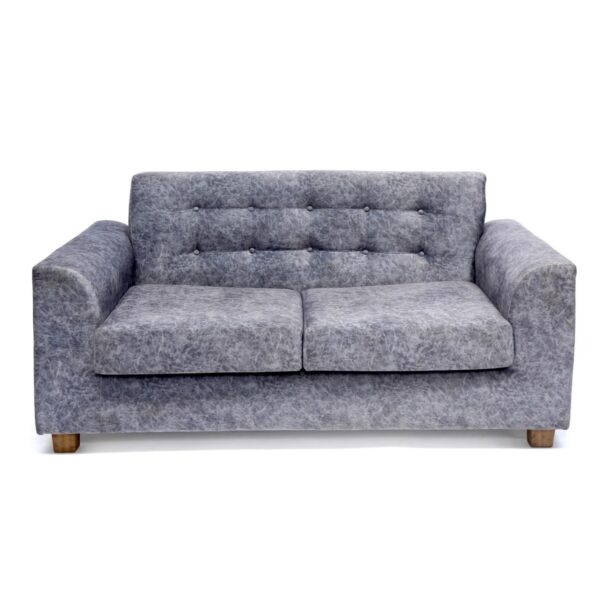 Upholstered Natural Solid Wood Two Seater Sofa 2 1