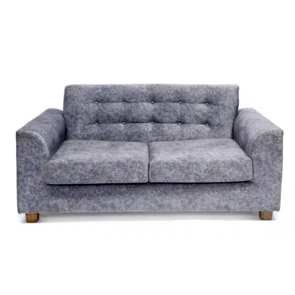 Upholstered Natural Solid Wood Two Seater Sofa 2