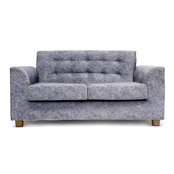 Upholstered Natural Solid Wood Two Seater Sofa 3