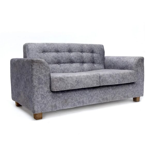 Upholstered Natural Solid Wood Two Seater Sofa 4