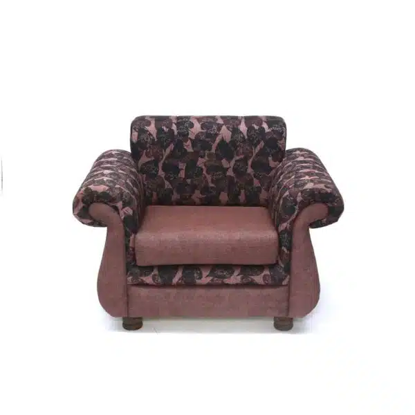 Upholstered Simplistic Curve Single Seater Sofa