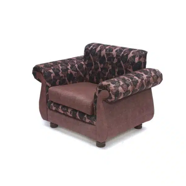 Upholstered Simplistic Curve Single Seater Sofa 3
