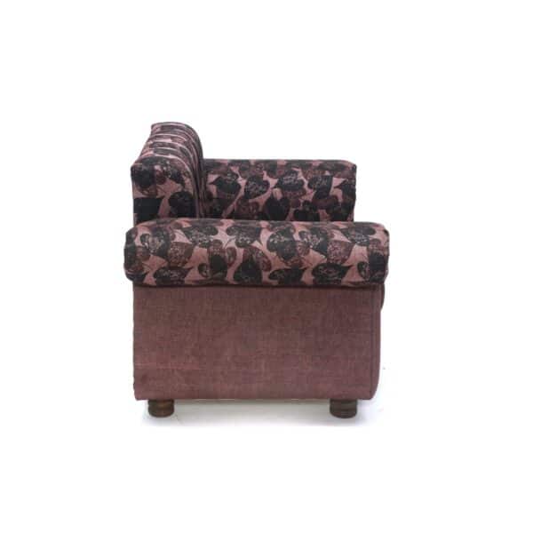 Upholstered Simplistic Curve Single Seater Sofa 4