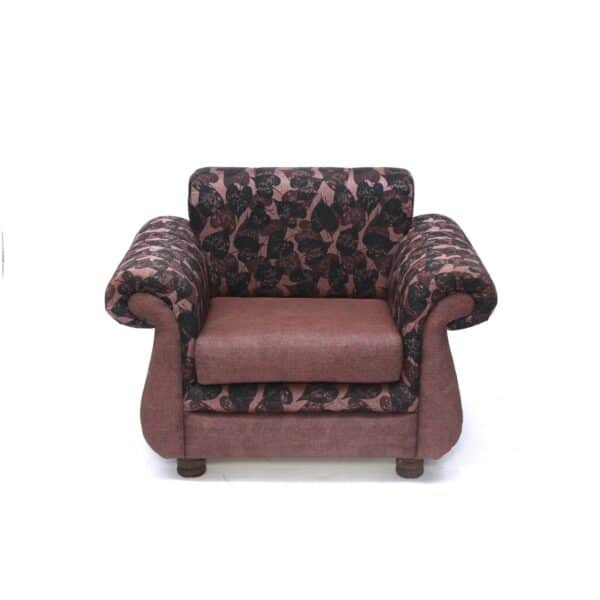 Upholstered Simplistic Curve Single Seater Sofa 5