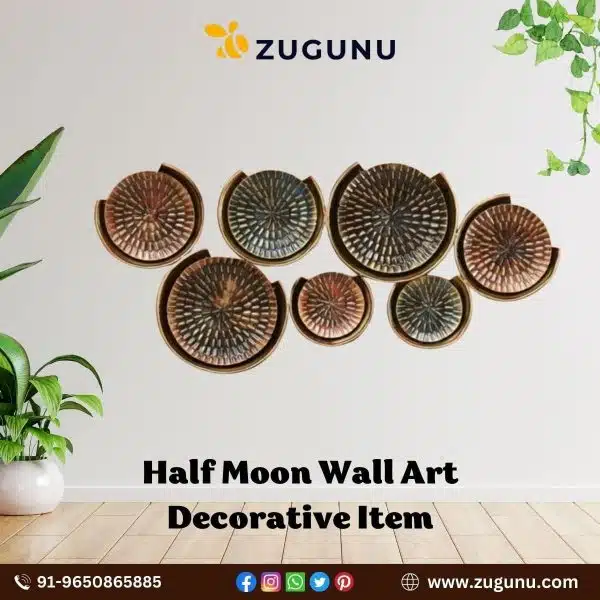 Half Moon Wall Art Decorative Items From Zugunu