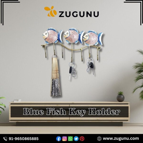 Try New Key Holder From ZuGuNu Blue Fish Design 1