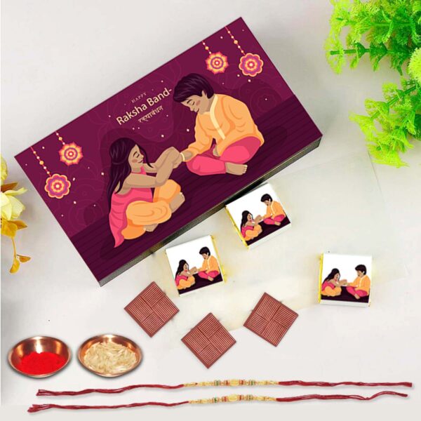 Rakhi Special Edition COLOUR theme Chocolate Hamper