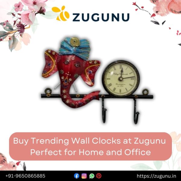 Shop Ganesha Design Wall Clocks ZuGuNu Home Decor