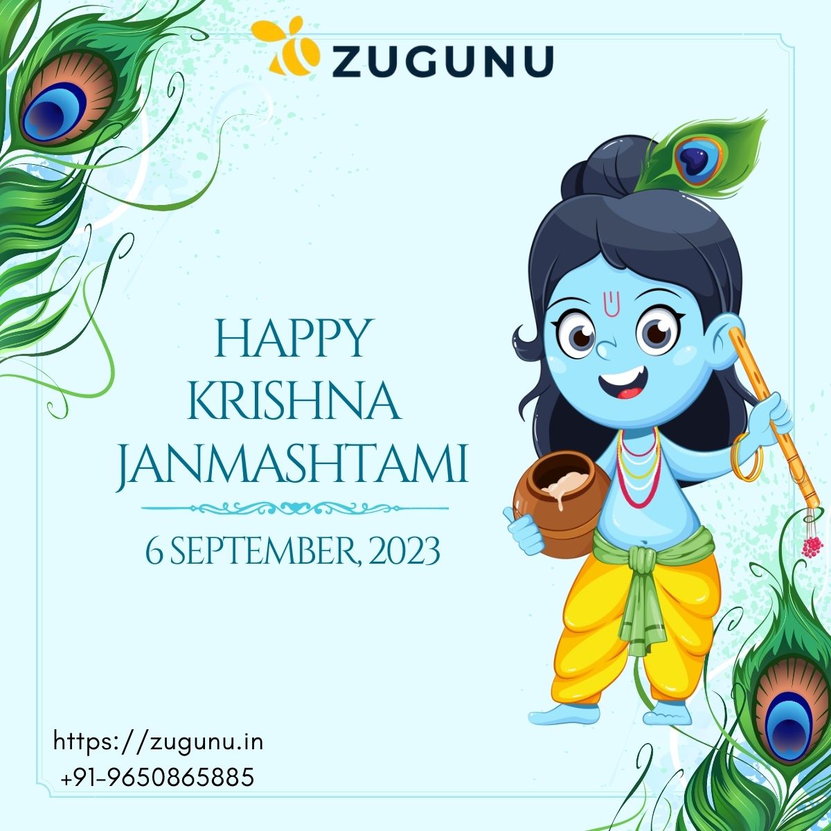 Happy Krishna Janmashtami A festival of love and compassion
