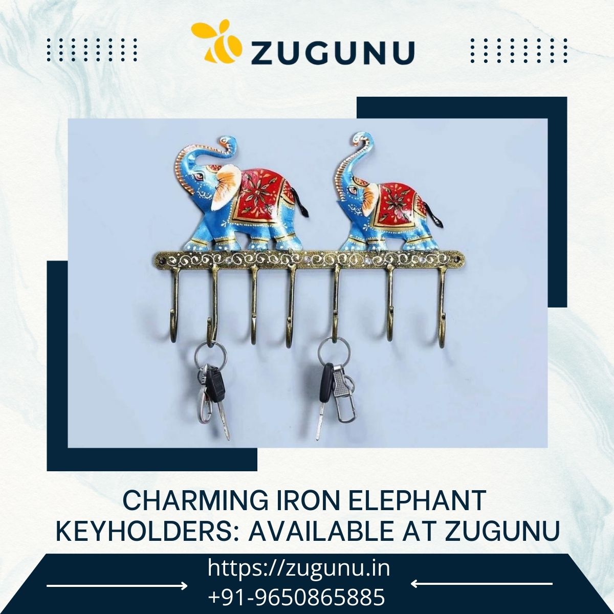 Shop Exclusive Elephant Key Holders ZuGuNu Home Decor