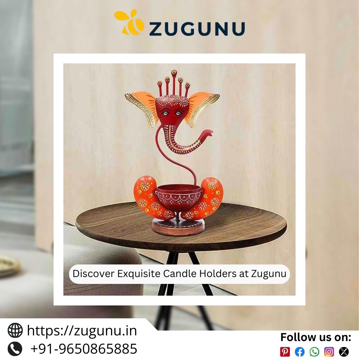 Shop the Best Candle Holders Online at Zugunu
