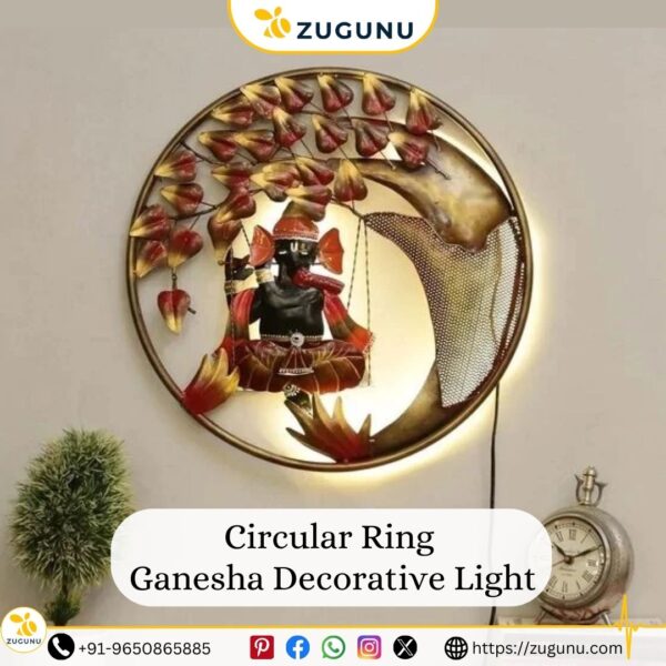 Circular Ring Ganesha Decorative Light Illuminate Your Spirit