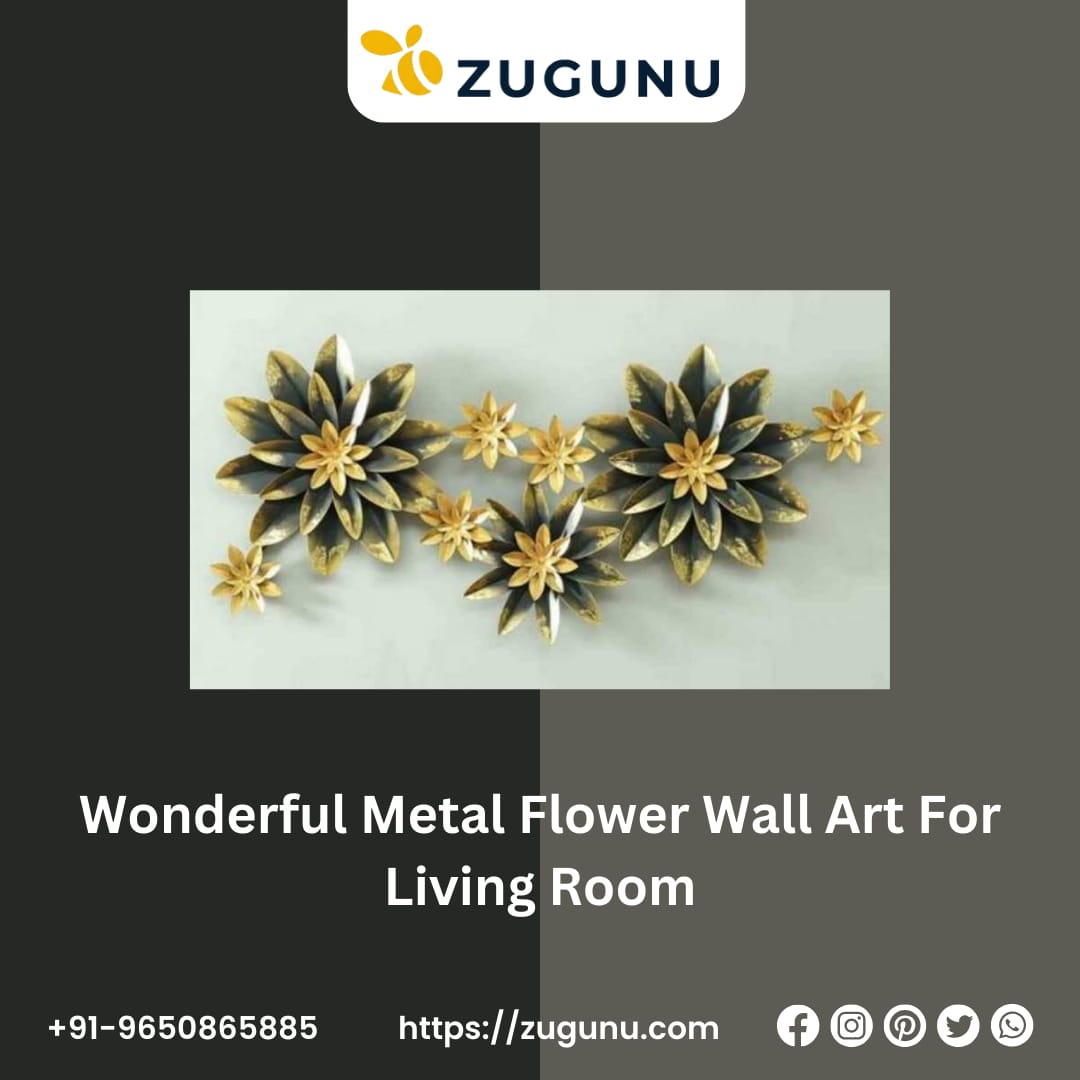 Bring Nature Indoors Wonderful Metal Flower Wall Art for Your Living Room