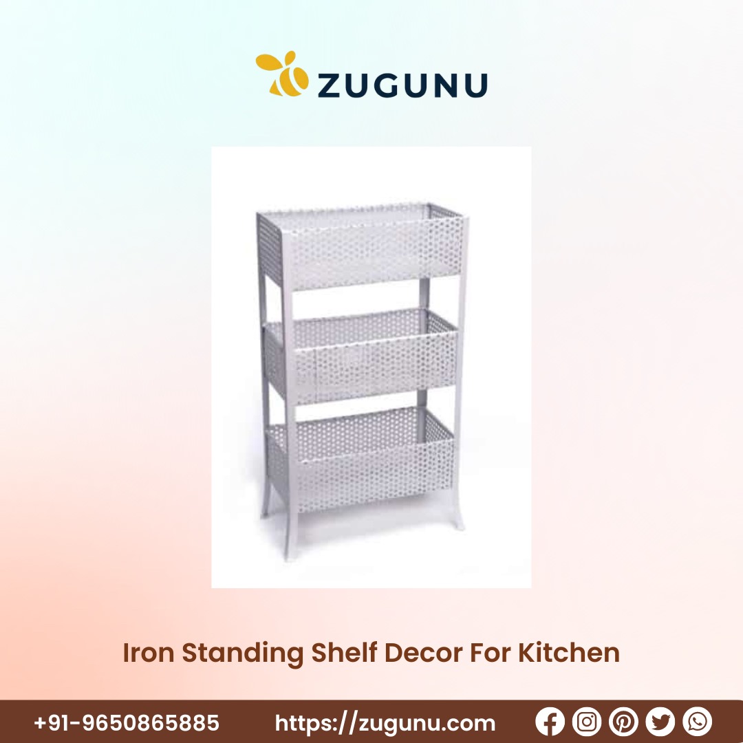 Transform Your Kitchen Decor with Exquisite Iron Standing Shelves