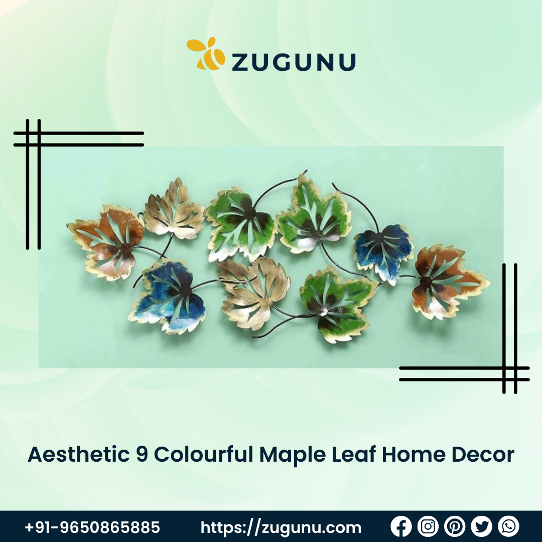 Aesthetic Elegance Colorful Maple Leaf Home Decor
